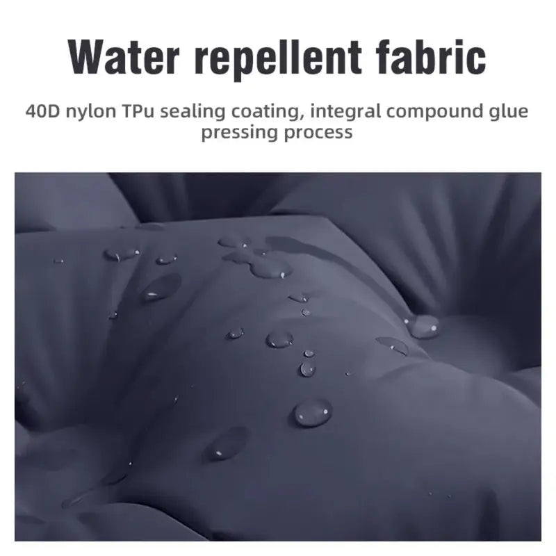 Foldable Outdoor Inflatable Mattress - Warm, Ultra-Wide, Thick, Lightweight Double-Use Camping Bed