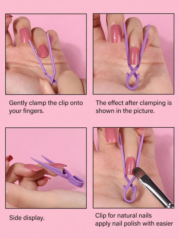 Nail Clip Shaping and Paint Spill-Proof Protection Clips - Mixed Colors, 10/20pcs