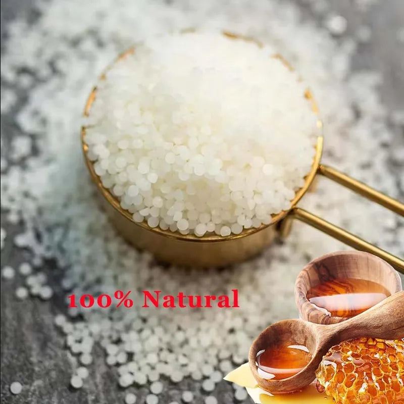 Pure Natural Beeswax Granules for Candle Making and DIY Crafts - 100g