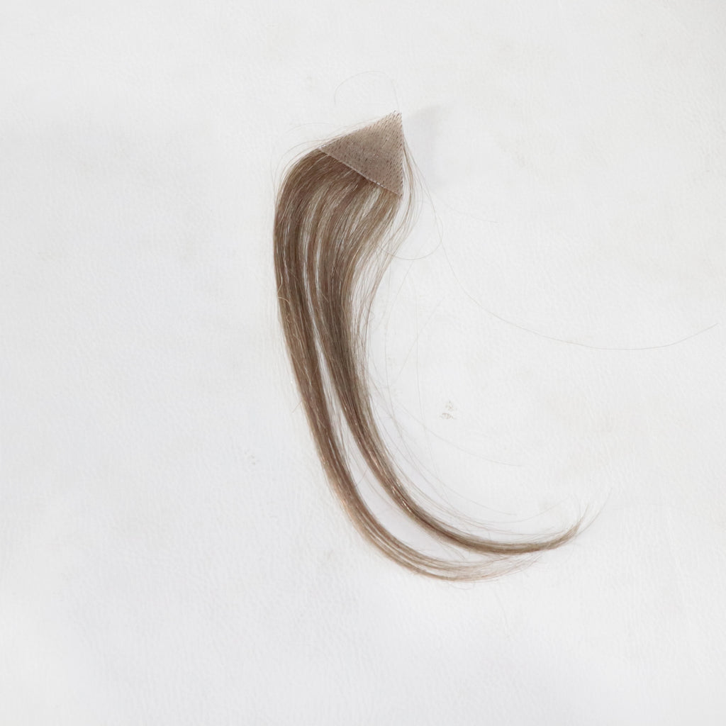 Invisible Hair Topper for Small Thinning Areas - Triangular PU Base, Human Hair, Discreet Cover for Hair Loss