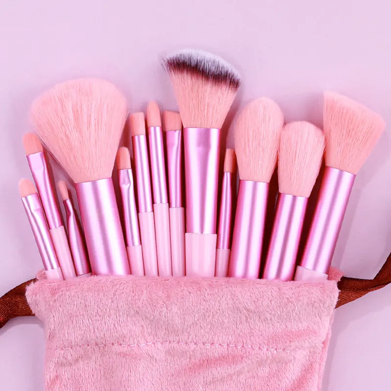 13-Piece Makeup Brush Set with Soft Blush, Foundation, Concealer & Eyeshadow Brushes
