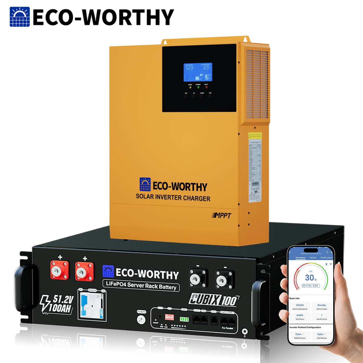 48V 100Ah LiFePO4 Home Backup Power Battery with Inverter Compatibility