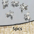 Mini Butterfly Nail Rhinestones Set - Zirconia Nail Art Accessories with Light Luxury Metal Finish