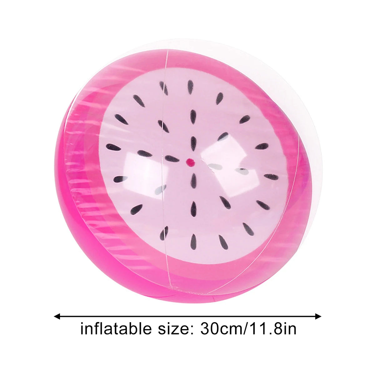 Inflatable Fruit Beach Ball - Transparent PVC Pool Toy for Summer Pool & Beach Parties