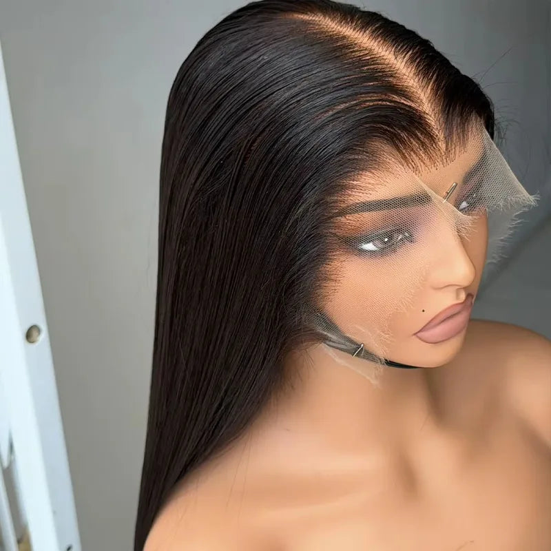 Human Hair Lace Front Wigs 250% Density 13x4 HD Transparent Lace Glueless Full Frontal 13x6