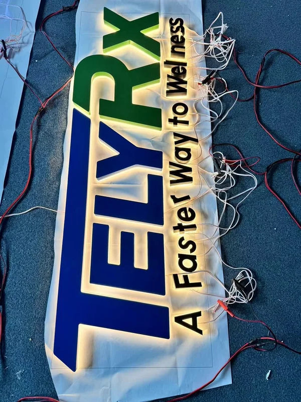 Custom LED Backlit 3D Metal Letter Sign for Business & Trade Show