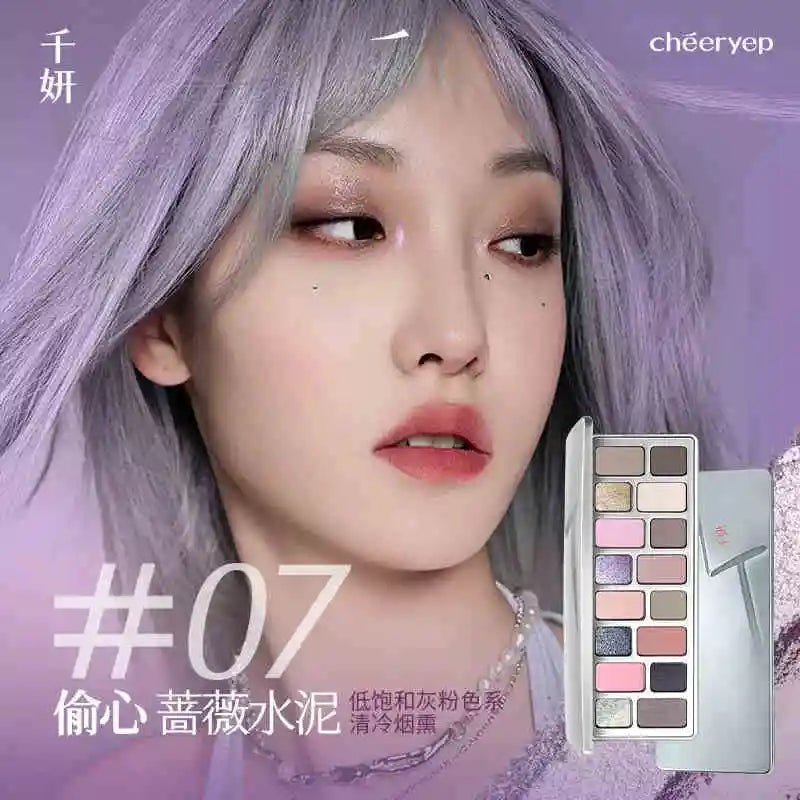 16 Color Eyeshadow Palette with Shimmer Matte Waterproof Long Lasting Vegan Cruelty-Free for Festival Travel Makeup