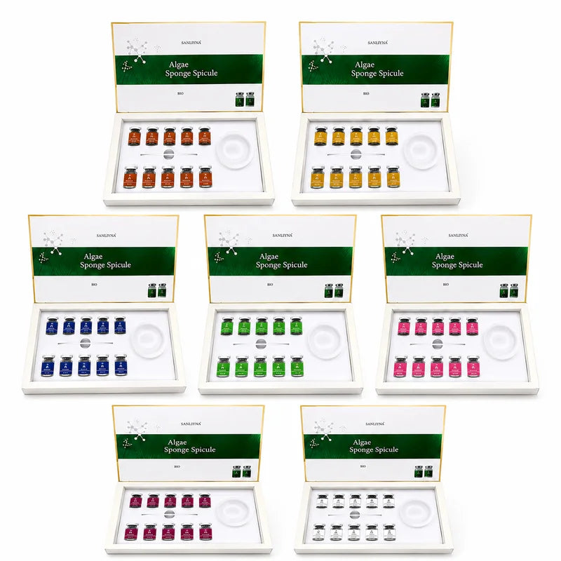 Algae Peeling Powder Facial Kit - Seaweed Mask & Moisturizing Skin Care Set