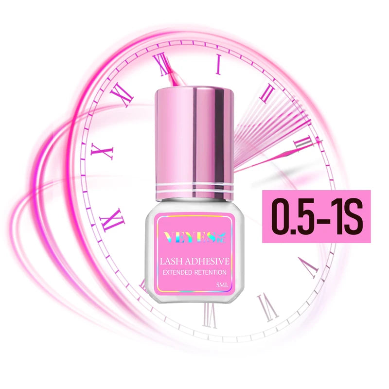 Professional Eyelash Extension Glue - Fast Drying, Up to 8 Weeks Retention, 5ml - Salon Use
