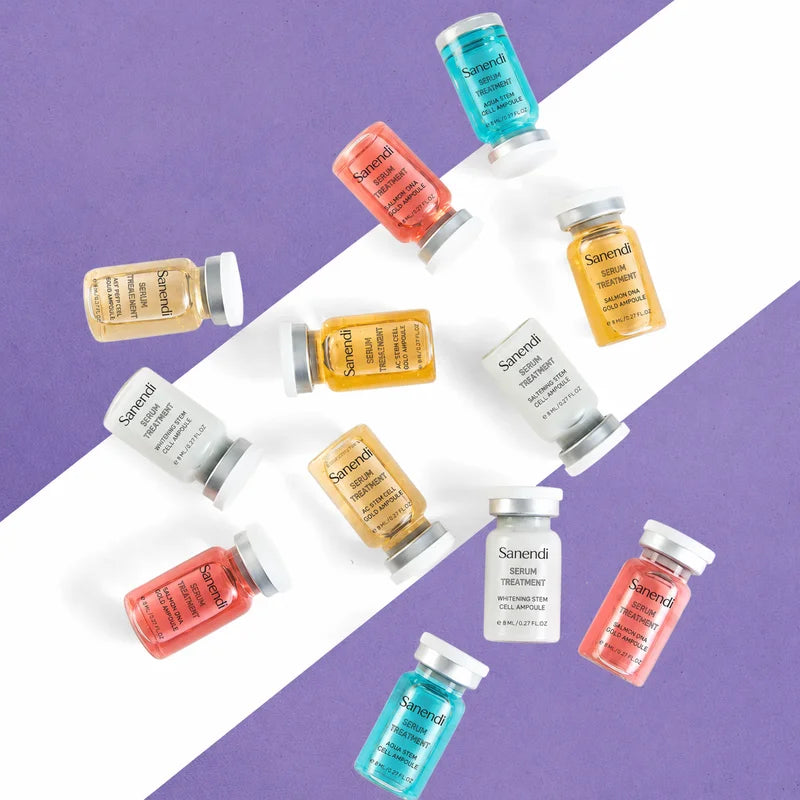 Face Serum Set with Niacinamide & Peptides - 8ml x 12/4 Skin Care Kit