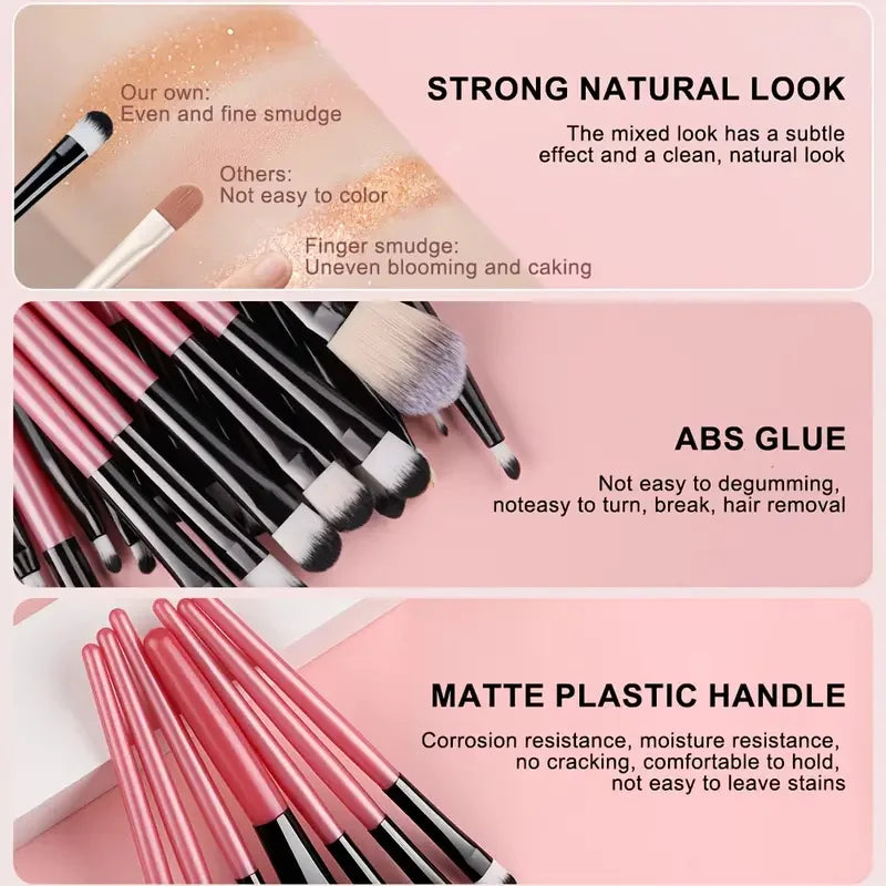 Makeup Brush Set Premium Synthetic Kabuki Foundation Concealer Blending Face & Eye Tools
