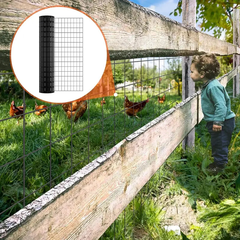 Heavy-Duty Galvanized Steel Wire Mesh 36x50ft 2x3 inch Grid for Fencing & DIY