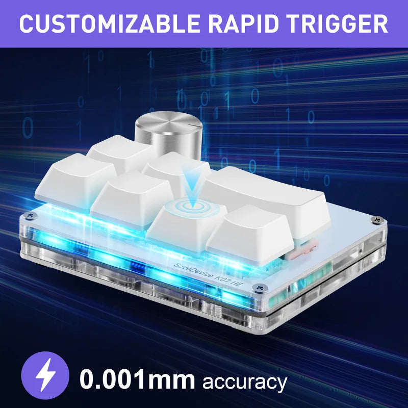 RGB Magnetic Switch for Gaming Keyboard - Rapid Trigger, Customizable Stroke