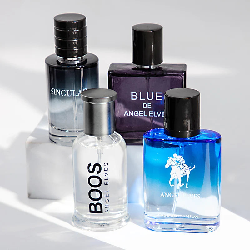 Men's Cologne Gift Set - 4 Premium Vanilla & Scented Perfume Bottles, Long Lasting