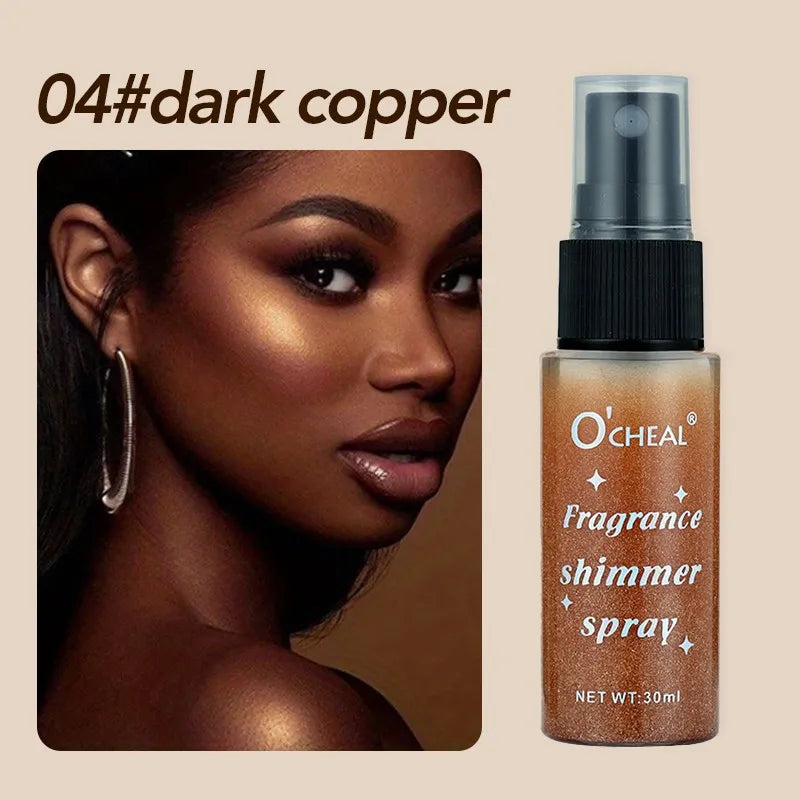 30ml Fragrance Shimmer Glitter Body & Hair Spray - Long Lasting Highlighter