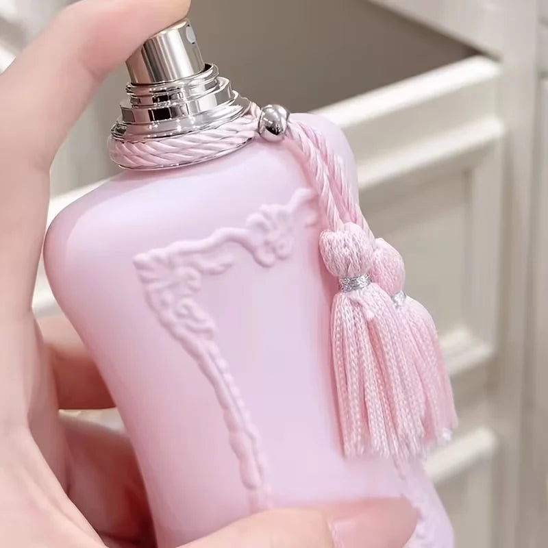 Delina Perfume with Pink Tassel Bottle - Elegant Female Fragrance for Daily Wear