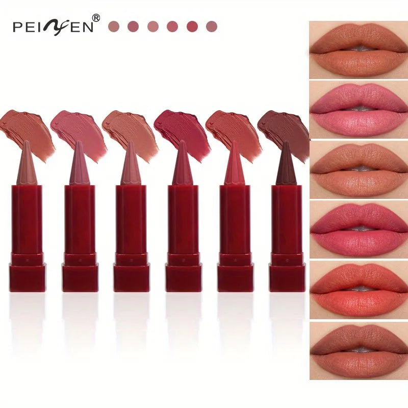 Lip Liner Kit - Long Lasting Color for Daily & Party Looks, 6 Pieces