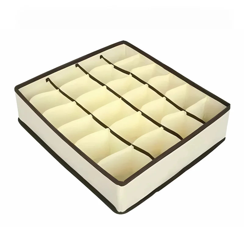 24-Compartment Drawer Organizer for Clothes and Accessories