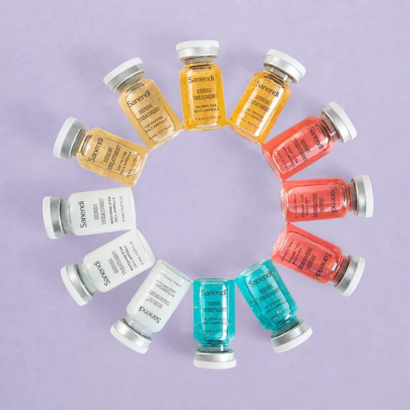 Face Serum Set with Niacinamide & Peptides - 8ml x 12/4 Skin Care Kit