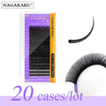 False Eyelash Cases - Premium Mink Natural Lashes Bulk 20 Sets