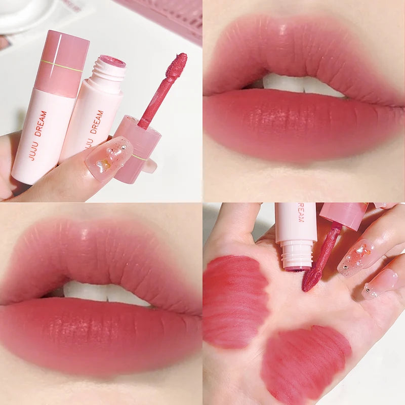 Velvet Matte Lip Gloss - Soft Mist, Long-Lasting, Lightweight Lipstick