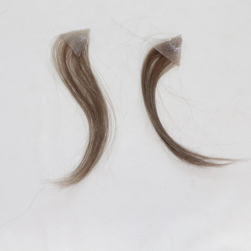 Invisible Hair Topper for Small Thinning Areas - Triangular PU Base, Human Hair, Discreet Cover for Hair Loss
