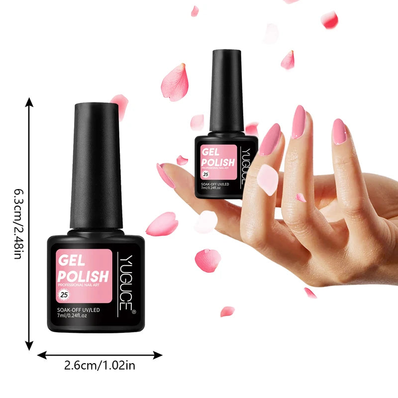 Multicolor Nail Polish Gel Set - No Irritating Smell, Home Use, 10 Pieces