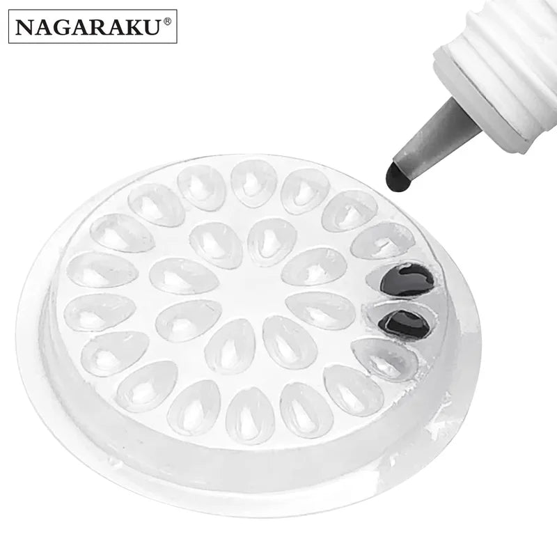 Makeup Mink Lash Glue Holder Pallet Sticky Lash Stand with Multiple Sections