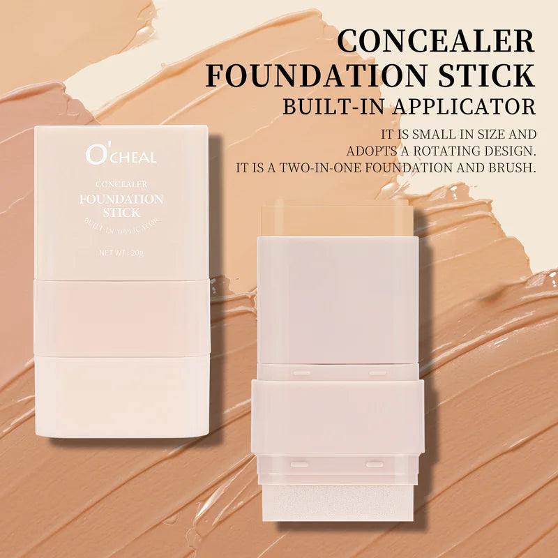 Concealer Foundation Stick - Waterproof Matte Face Makeup for Contouring & Coverage