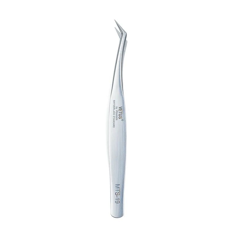 Eyelash Extension Tweezers MTS Series Anti-Static Ultra Fine Tip for 3D 6D Lashes