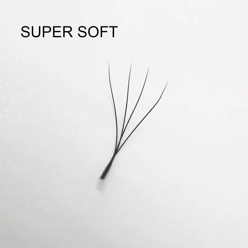 4D W Shape Eyelash Extensions Premade Fans Natural Soft Light Full Lashes