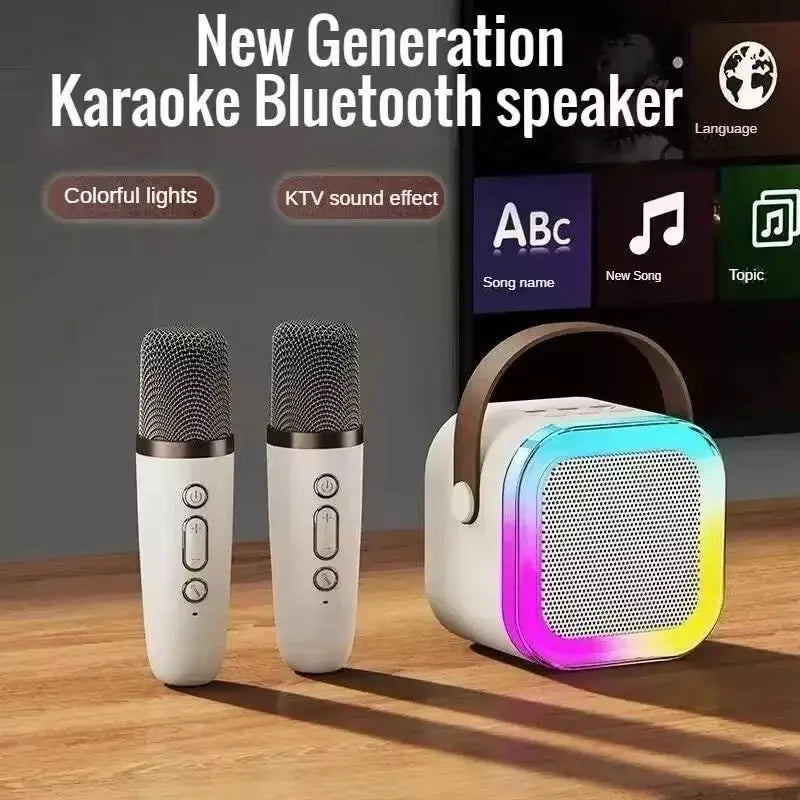 Wireless Bluetooth Portable Karaoke Speaker with Microphone Support
