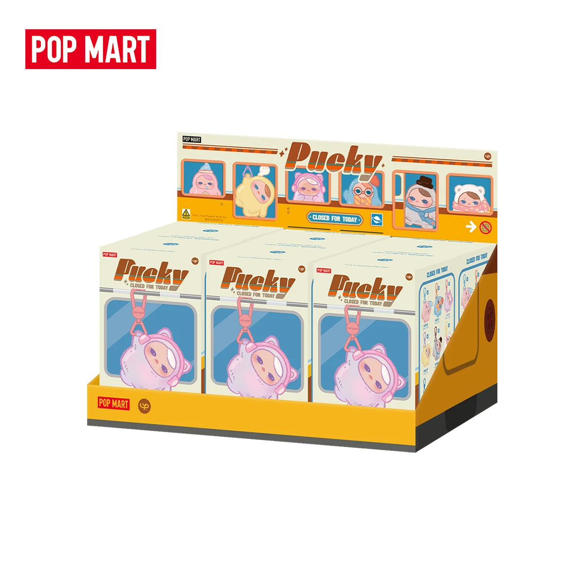Vinyl Plush Pendant Blind Box - POP MART Pucky Series 1/6PCS Collectible Toy
