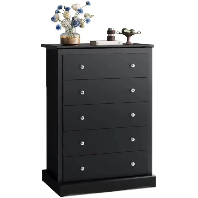 5-Drawer Dresser with Anti-Tip Safety, Large Capacity Modern Bedroom Storage