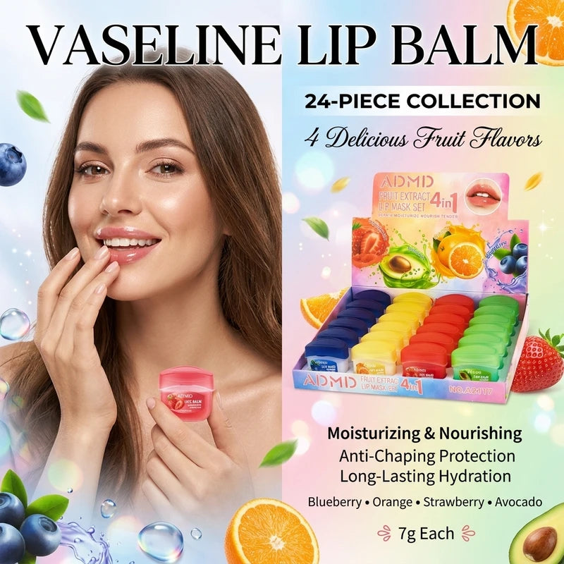 Moisturizing Lip Balm Set - Anti-Cracking Lip Care with Natural Plant Extracts