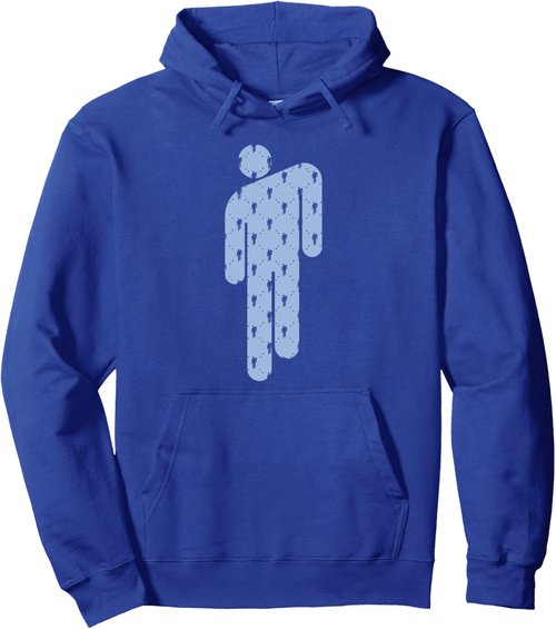 Billie Eilish | Official Blue Blohsh Pullover Hoodie - Stylish & Comfortable Design