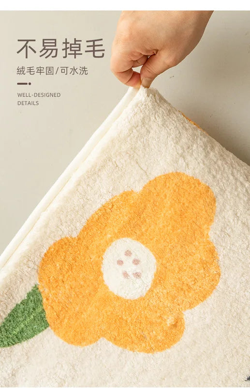 Fluffy Soft Children's Bedroom Rug Non-Slip Play Mat Kids Room Floor Carpet