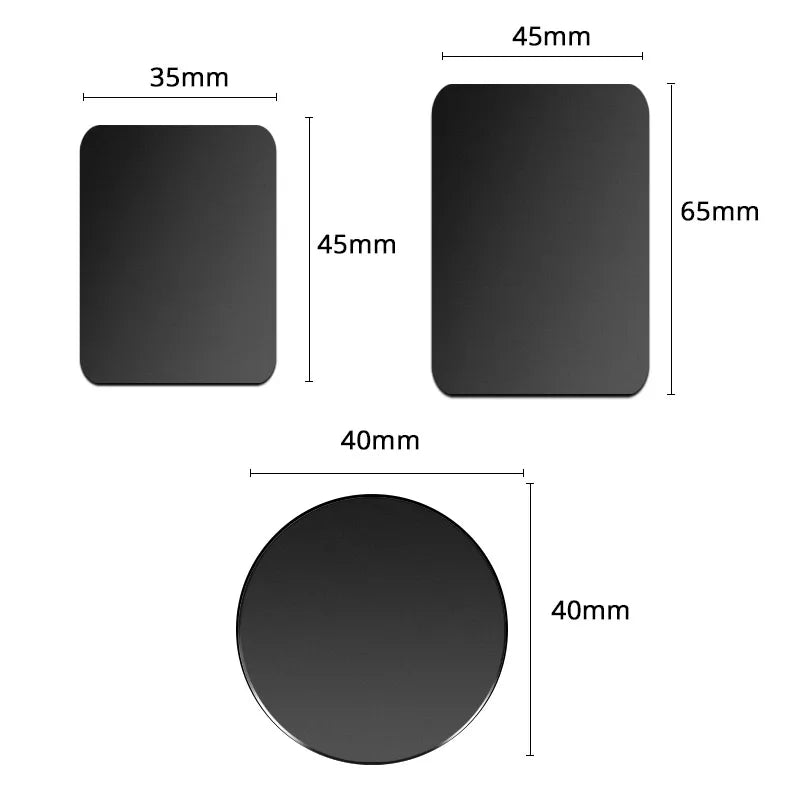 Magnetic Metal Plate for Car Phone Holder Universal Iron Sheet Disk Mount for Mobile Phones