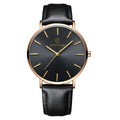 Luxury Men’s Quartz Watch - Ultra Thin Leather Strap Business Wristwatch