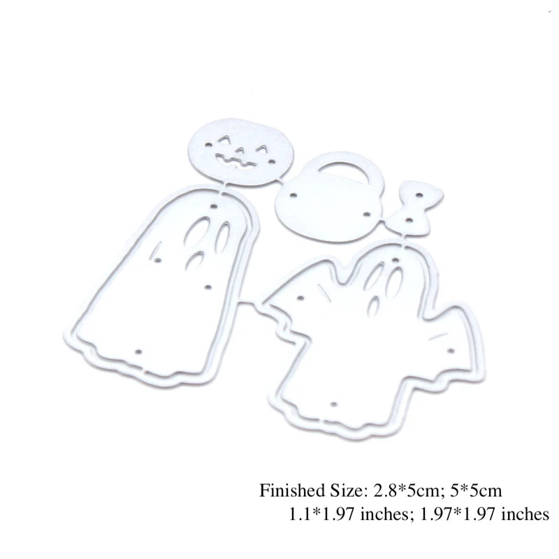 Halloween Ghosts Metal Cutting Dies & Stencils for Scrapbooking & Card Making
