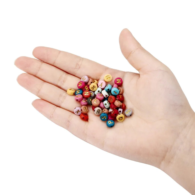 Multicolor Acrylic Letter Bead Set for Jewelry Making - DIY Spacer Loose Beads 2mm-5mm