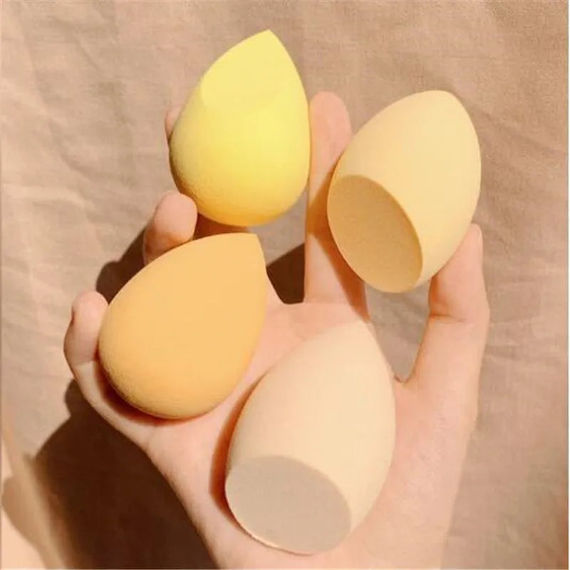 4PCS Makeup Sponge Set - Soft Cosmetic Puff for Foundation & Powder
