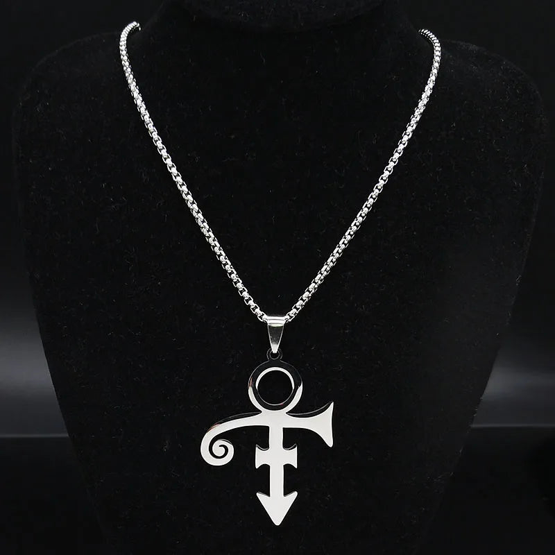 Minimalist Memorial Love Logo Necklace for Women - Stainless Steel Jewelry
