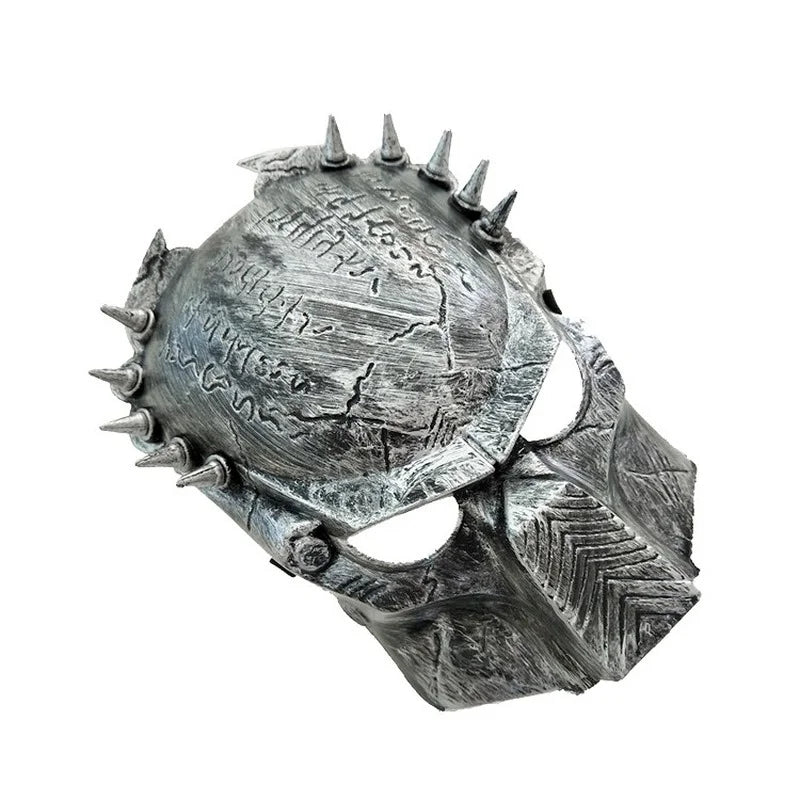 Steampunk Predator Mask Halloween Cosplay Iron Mask with Rivet Details