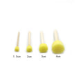 4-Pack Sponge Paint Brushes with Wooden Handles for Arts & Crafts