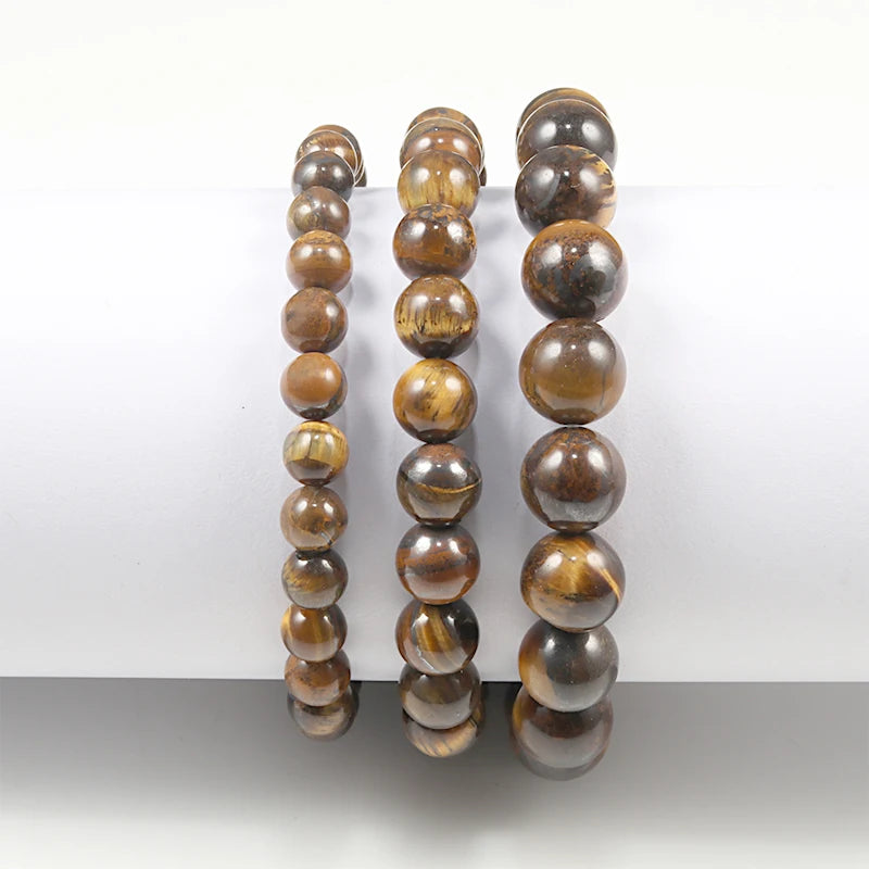 Charm Bracelet Natural Stone Beads Elastic Jewelry for Men Women 6/8/10mm