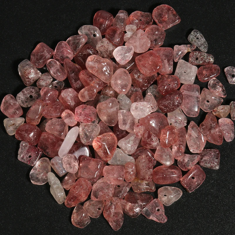 Natural Stone Beads for Jewelry Making - Irregular Amazonite, Amethyst, Apatite, Gravel Chips, Bulk DIY Bracelets 16"