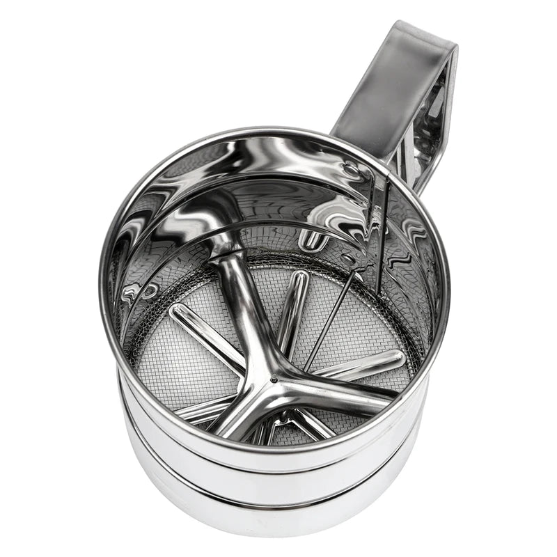 Stainless Steel Flour Sifter Cup for Baking & Cooking