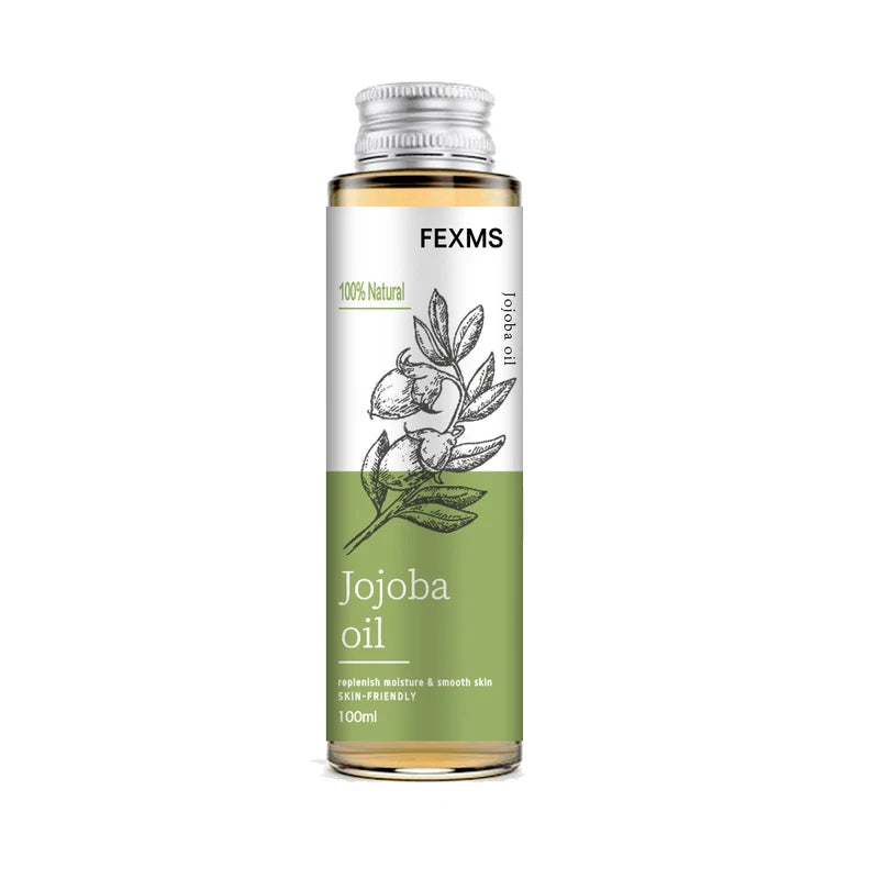Pure Cold Pressed Jojoba Oil for Skin Hair Nails Moisturizer, 100% Natural & Unrefined