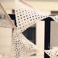 White Lace Fabric Banner Pennant for Wedding & Party Decor - 2.2M Length